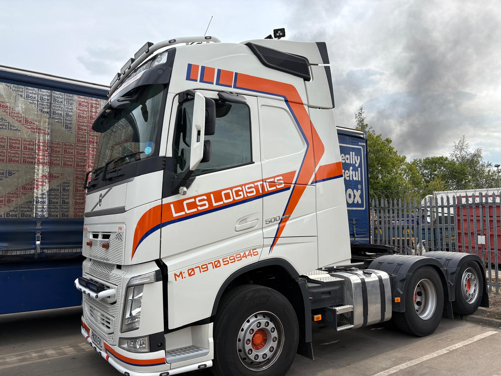 Haulage vehicle on site